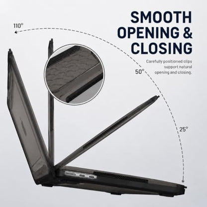 Soonjet ShockBumper for MacBook Pro 16 inch Case 2026-2021 | M5 M4 M3 M2 M1 Pro/Max | Drop Protection | Clear Protective Hard Shell Laptop Cover | Bumper Black - color: Bumper Black