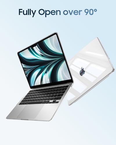 Fintie Case for MacBook Air 13 inch A3449/A3240/A3113/A2681 2022-2026 | M2/M3/M4/M5, Snap On Hard Shell, Full Port Access, Easy On/Off, Lightweight, Crystal Clear - color: Soaring Pig