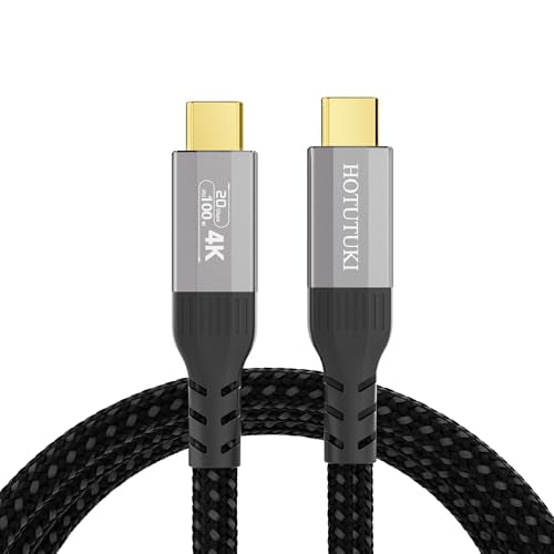 6.6FT/2m usbc to usbc Cable Compatible with Thunderbolt 4/3, 20Gbps High Speed Data Transfer, 100W PD Fast Charging, 4K@60Hz Video Monitor Display Cord,USB 3.2 gen 2 for ssd - size: 6.6FT
