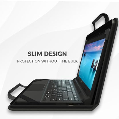 13-14 Inch Zip Lite Always-on Chromebook Protective Hard Case with Accessory Pouch & Shoulder Strap - size: 1 Pack