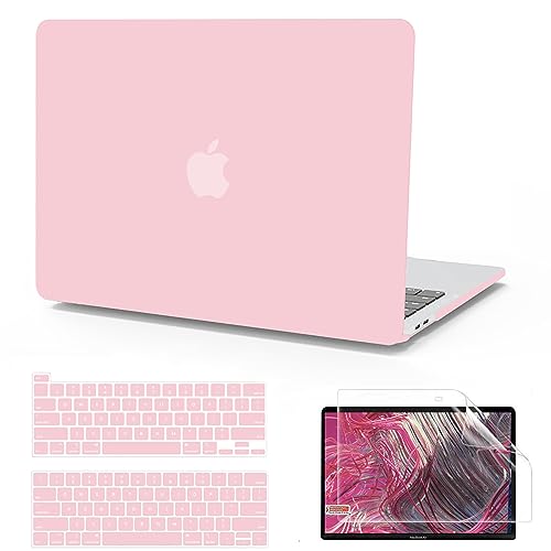 Anban for MacBook Pro 13 inch Case 2025 2024 2023 2022-2016 M2 M1,Baby Pink | Model A2338 A2251 A2289 A2159 A1989 A1708 A1706, Matte Plastic Laptop Hard Shell Case with Keyboard Cover & Screen Protector - color: Baby Pink