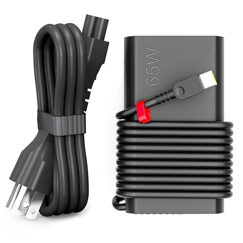 WZXHU 65W USB C Laptop Charger for Lenovo ThinkPad Yoga ThinkBook | Compatible with ThinkPad X1 Carbon T14 E14 E16, Yoga 7i 9i, ThinkBook 14 15, Chromebook, Fast Charge Slim Travel Type C Cord