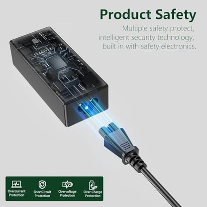45W Laptop Charger Power Adapter Compatible with Acer Aspire 3 14 15 Spin 14, Fit for A314 A315 A317 Series A315-58 58G 57G 24P 44P A314-21 22 31 Laptop Replacement Charger
