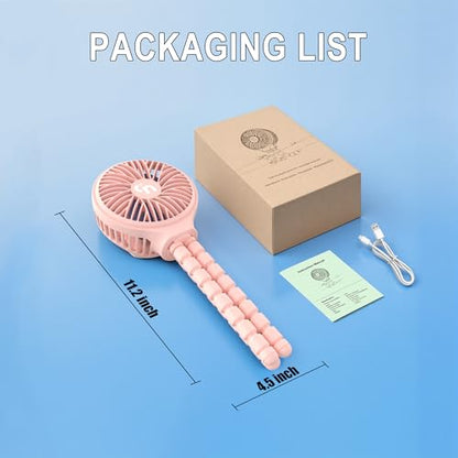 WiHoo Portable Stroller Fan, 11H Ultra-long Battery Life 3 Speed 360°Rotate, USB Rechargeable or Battery Operated Cooling Clip On Personal Fan for Baby Crib Travel Car Seat Pink - color: Pink