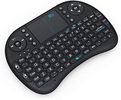 Rii? 2.4GHz Mini Wireless Touchpad Keyboard With Mouse For PC/PAD/360XBox/PS3/Google Android TV Box/HTPC/IPTV,(Control Distance up to 15M)