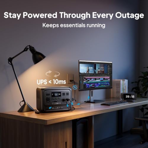 BLUETTI Elite 100 V2 Portable Power Station and Solar Cable, 1024Wh LFP Battery Backup w/ 4 1800W AC Ports (3600W Surge), 35% Smaller, Fast Charge and UPS Solar Generator for Camping, Road Trip - style: BLUETTI Elite 100 V2+Solar Charging Cable