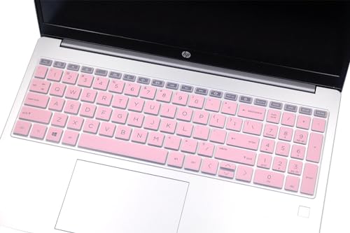 Keyboard Skin Compatible for 15.6" HP Laptop 15-fc 15-fd 15t-fd 15z-fc Series, HP Pavilion 15 15-eg/eh/er 15t-eg200/eg300 15z-eh300 Series, HP Pavilion 17z 17z-cp000 17z-ca200 17-cn 17-cp Series (Pink - color: Pink