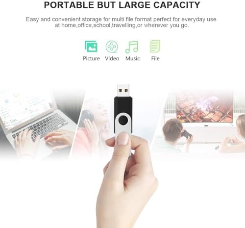 KEXIN 128GB Flash Drive 10 Pack 3.0 Flash Drive Bulk USB Thumb Drive 128 GB USB Drive USB 3.0 Flash Drive with Led Indicator, Black - size: USB 3.0-128G, style: 10 Pack
