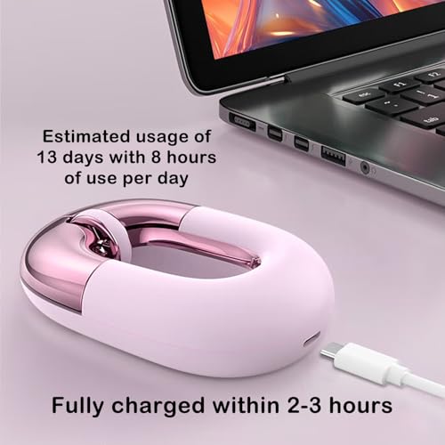 Travel Mouse Blue Wireless Mouse for Laptop. Bluetooth Silent Mouse | Rechargeable Portable Cute Donut Mice Dual Mode & 2.4G, 1200 DPI for Mac, iPad, PC - color: Blue