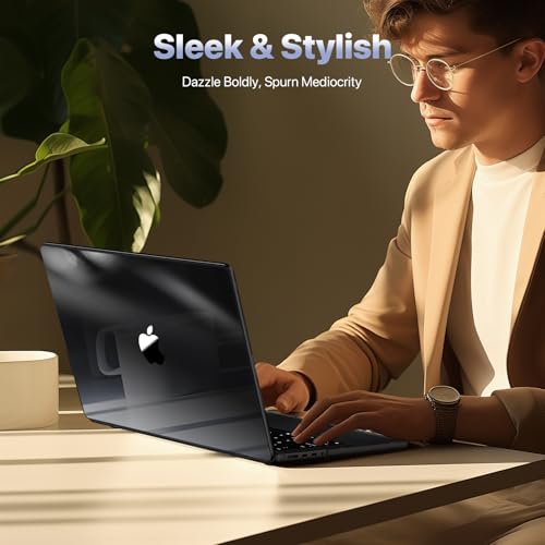Soonjet for MacBook Pro 16 inch Case M5 M4 M3 M2 M1 2026-2021 Laptop Cover | Crystal Clear Black, Color Match, Protective Hard Shell, Crack Resistant, Ultra Thin Lightweight, Snap on Fit, Premium PC - color: Crystal Black