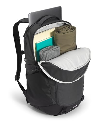 The North Face Router Everyday Laptop Backpack - Daypack, Water Repellent, Laptop Sleeve, Reflective Details, Asphalt Grey Light Heather/TNF Black-NPF, One Size - color: Asphalt Grey Light Heather/Tnf Black-npf, size: One Size