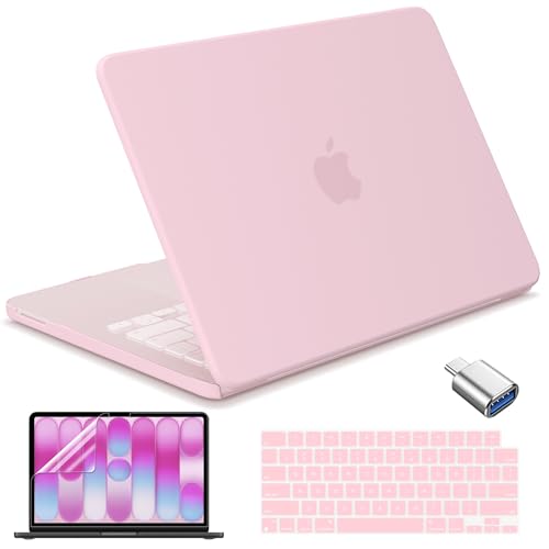 Compatible with MacBook Neo 13 inch Case 2026, Ultra-Thin Hard Shell Case with Keyboard Cover & Screen Protector, Anti-Scratch Matte Finish Accessories Kit, Baby Pink - color: Baby Pink