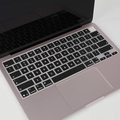 Allinside Keyboard Cover for 2026 MacBook Neo 13-inch A3404 (A18 Pro) & MacBook Air 13"/15" and MacBook Pro 14"/16" (M5 Chip), Premium Silicone Keyboard Protector Skin, US ANSI Layout, Black - color: Black