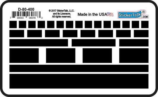 StickerTalk Assorted LED Light Cover and Webcam Privacy Vinyl Sticker, 1 Sheet of 32 Stickers