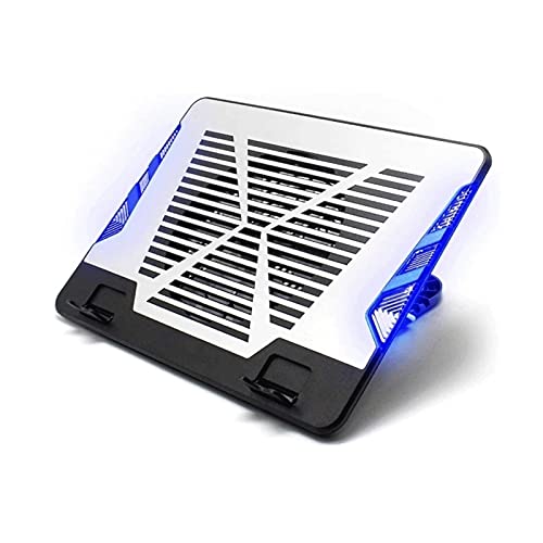 Notebook Cooling Pad, Portable Ultra-Slim Quiet Laptop Notebook Cooler Cooling Pad Stand with 2 USB Single Powered Very Silent