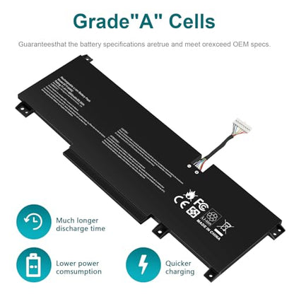 TREE.NB BTY-M492 Laptop Battery Replacement for MSI WF66 WF76 11UI 11UJ Katana GF66 11UD 12UG 12UX GF76 11UE 12UD Crosshair 15 17 A11UCK A11UDK A11UEK Sword 15 A11U A11UD Pulse - size: 9.96x3.54x0.2inch BTY-M492