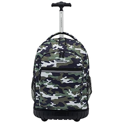 Travelers Club 18" Rolling Backpack with Shoulder Straps, Camo - color: Camo, size: 18 Inch