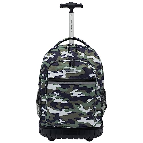 Travelers Club 18" Rolling Backpack with Shoulder Straps, Camo - color: Camo, size: 18 Inch