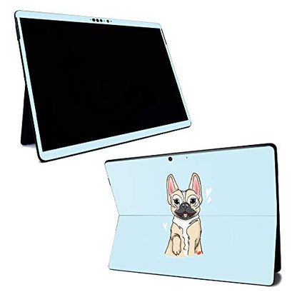 MightySkins Skin for Microsoft Surface Pro X - Frenchie Love | Protective, Durable, and Unique Vinyl Decal wrap cover | Easy To Apply, Remove, and Change Styles | Made in the USA - color: Frenchie Love