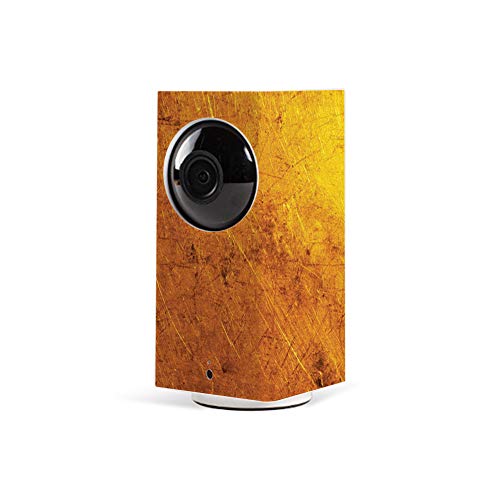MightySkins Skin Compatible with Wyze Cam Pan - Textured Gold | Protective, Durable, and Unique Vinyl Decal wrap Cover | Easy to Apply, Remove, and Change Styles | Made in The USA - color: Textured Gold