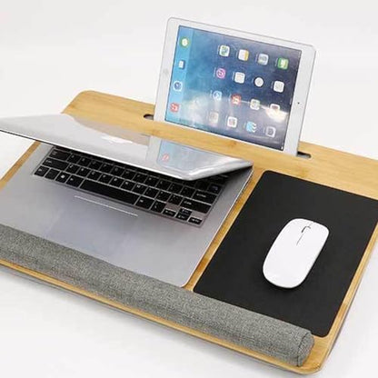 Laptop Stand for Sofa,Portable Lap Laptop Desk with Pillow Cushion, with Anti-Slip Strip & Storage Function, Laptop Desk Built In Slot Mouse Pad Wrist Pad for Computer,Easy to carry on the go ( Size :