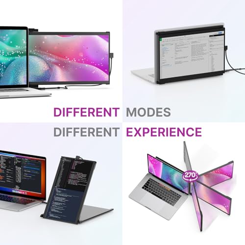 Duex Plus DS New Mobile Pixels Portable Monitor for Laptops(2026 Upgraded) | 13.3" Full HD IPS Laptop Screen Extender, USB C/HDMI Powered Plug and Play, Windows/Mac/Android/Switch Compatible - size: 13.3-inch