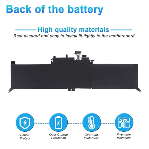 01AV432 01AV434 Laptop Battery Replacement for Lenovo ThinkPad Yoga 260 370 X380 Series SB10K97589 SB10K97590 SB10K97591 SB10F46464 SB10F46465 01AV433 00HW026 00HW027 - size: 9.44*2.95*0.39inch 01AV432