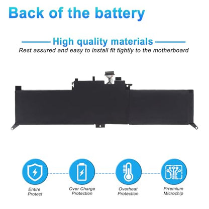 01AV432 01AV434 Laptop Battery Replacement for Lenovo ThinkPad Yoga 260 370 X380 Series SB10K97589 SB10K97590 SB10K97591 SB10F46464 SB10F46465 01AV433 00HW026 00HW027 - size: 9.44*2.95*0.39inch 01AV432