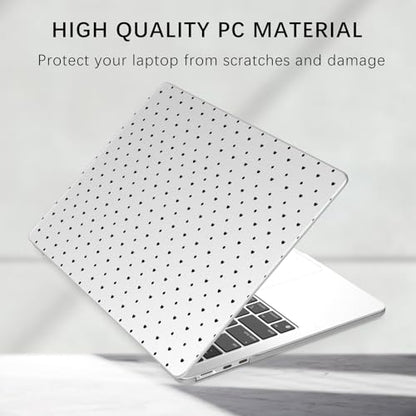 Compatible with MacBook Neo 13 inch Case 2026 Cute Polka Dot Heart | Release Model A3404 with A18 Pro Chip | Protective Hard Shell Matte Cover for MacBook Neo 13'' - color: Polka Dot H, size: MacBook Neo 13 inch