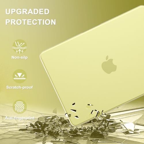 AKIT Compatible with MacBook Neo Case 13 inch 2026 Release, [Ultra-Thin] [100% Match Official Color] Case+Screen Protector+Keyboard Cover for New MacBook Neo 13 inch, Citrus Clear - color: Citrus Clear