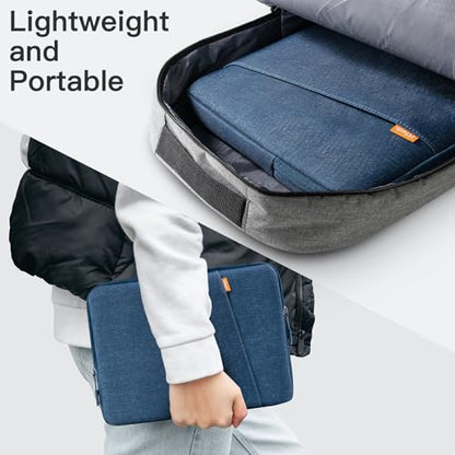 JETech Laptop Sleeve for MacBook Neo (A18 Pro), 14-InchMacBook Air/Pro, MacBook Pro M1-M5 2021-2026, Waterproof Bag Case with Pocket, Compatible with 14 Inch Notebook (Navy) - color: Navy, size: 14-Inch