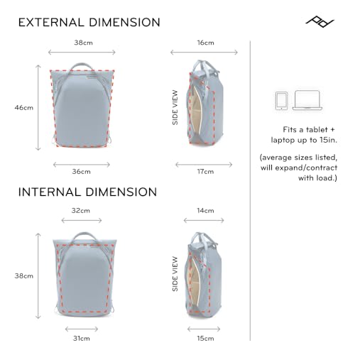 Peak Design Everyday Totepack 20L, Eclipse, Weatherproof Shell, Top and Side Access, FlexFold Dividers, Laptop Sleeve, Internal Pockets, Backpack or Hand Carry, Versatile Tote Bag for Women and Men - color: Eclipse