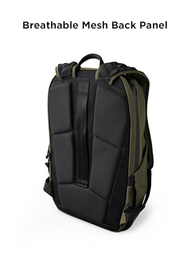 ALPAKA Elements Backpack Pro 24L Laptop Backpack Green | Fits 16-inch Laptop with Dual Bottle Pockets, Weather-Resistant Fabric Axoflux 400D, Travel Backpack for Men Work College - color: Green