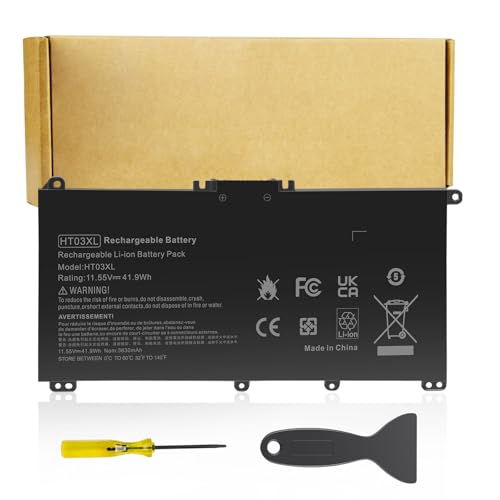 Futurebatt HT03XL L11119-855 Laptop Battery for HP 240 245 250 255 G7 340 348 G5 HP Pavilion 14-CE 14-CF 14-DF 15-CS 15-CW 15-CU 15-DA 15-DB 15-DW 17-by 17-CA HSTNN-LB8M L11421-542 - size: HT03XL 8.94, 4.96, 0.71in