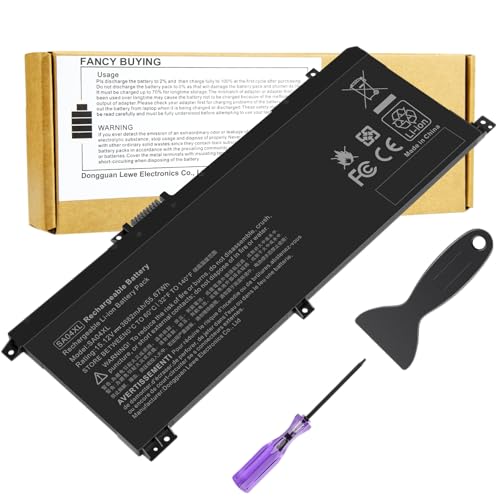 SA04XL Laptop Battery Compatible with HP Envy X360 15-DR 15-DR0010TX 15t-dr100 17t-cg100 17-cg100 Series Notebook L43248-541 L43248-AC1 L43248-AC2 L43267-005 SAO4XL HSTNN-OB1F HSTNN-OB1G HSTNN-UB7U - size: 10.04*3.94*0.2inch SA04XL