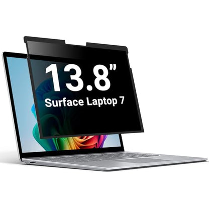 ZOEAGG Privacy Screen for Surface Laptop 13.8 inch,Removable Surface Laptop 7 Privacy Screen,Reusable Easy Installation Anti-Spy Anti-Glare Anti Blue Light for Microsoft Surface Monitor - size: Surface Laptop 7 (13.8 inch)