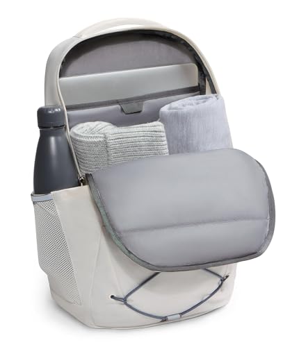 The North Face Jester Everyday Laptop Backpack, Wht Dune/Granite Gy, OSFA | Commuter Travel Bag, Laptop Sleeve, Water-Repellent - color: White Dune/Granite Grey