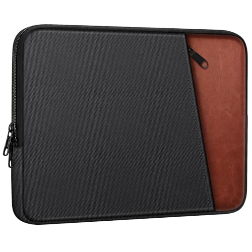 FINPAC Laptop Sleeve for MacBook Neo 13 Inch, MacBook Air 13.6 inch, Black | Shockproof Laptop Bag, Water Repellent, Accessory Storage Pocket, Fits MacBook Air Pro 13.3" 14"
