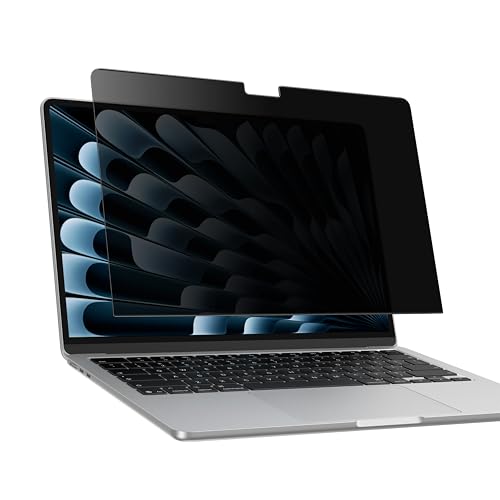 AMAZINGthing for MacBook Air 15" [RADIX MagPrivacy] M5/M4/M3/M2, Magnetic Screen Protector, ±30° Privacy Viewing, Removable Privacy Film, 9H Hardness, 200μm Thin Profile, Reusable with Folder - size: Macbook Air M5 15 inch M5/M4/M3/M2