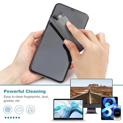 6 Pack Screen Cleaner 3-in-1 Touchscreen Mist Cleaner Spray and Microfiber Cloth Built-in Cleaning Solution Portable Reusable Fingerprint-Proof Spray Bottle for Phone Laptop iPad TV Monitor Car Screen | 3-In-1 Integrated Design, Abs Protective Shell, Wash