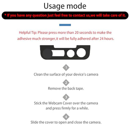 Front Camera Cover Compatible for iPhone 17e /16e /13/13 Mini/13 Pro/13 Pro Max/,Webcam Cover Protect Privacy and Security,Privacy Camera Cover Not A ffect Face ID, 2 Pack-Black - color: Black