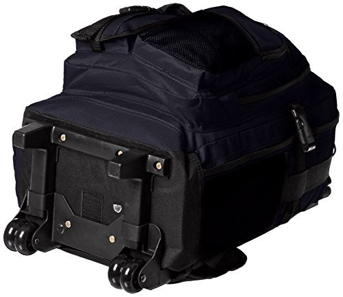 Everest Deluxe Wheeled Backpack, Navy, One Size - color: Navy