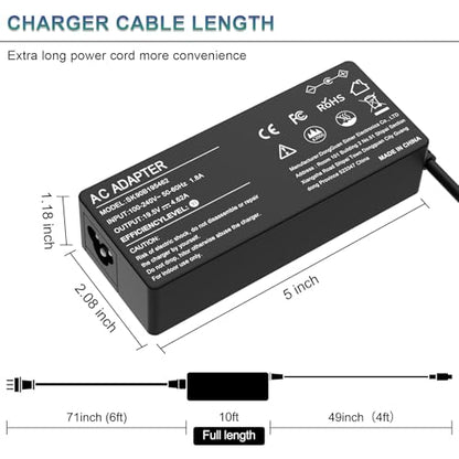 90W Universal Laptop Charger AC Adapter Replacement for Dell HP Acer Asus Lenovo IBM Toshiba Samsung Gateway Sony Fujitsu Notebook Ultrabook Chromebook Power Supply Cord