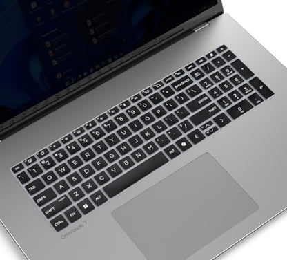 Keyboard Cover for 2025 HP OmniBook 7 Laptop 17-dc0097nr 17-dc0037nr 17t-dc000 17.3", HP OmniBook 7 16-az0097nr 16-ay0087nr 16t-ay000 16t-az000 16 inch Skin(Not fit Omnibook X 17-dd 17t-dd)-Black - color: Black