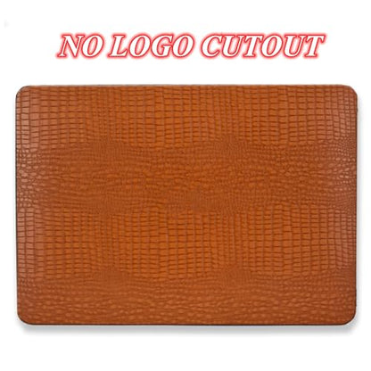 DTangLsm for Crocodile MacBook Air 15 inch Case 2026 2025-2023 M5 M4 M3 M2 | Model A3448 A3241 A3114 A2941, Crocodile Skin Alligator Textured Leather Hard Shell Mac Air 15 Case & Keyboard Cover, Brown - color: Crocodile Brown