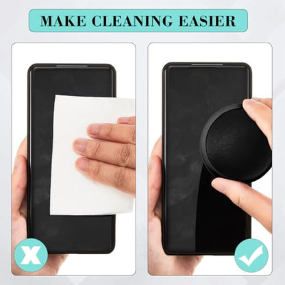 Suclain 4 Pack Touch Screen Cleaner Balls Phone Cleaning Ball Microfiber Touch Car Screen Glass Cleaner for Easter Computer Laptop Phone Monitor - color: Black