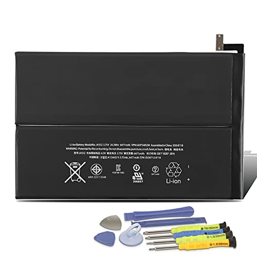 MULS A1512 Tablet Battery for Apple iPad mini 2 & iPad mini 3 A1489 A1490 | A1491 A1599 A1600 A1601 ME276LL/A MF066LL/A MF247CH/A MGNV2LL/A MH3F2LL/A MGPW2CH/A MF544LL/A MF569LL/A MF580LL/A 24.3Wh - size: 6.50*4.41*0.79 in A1512