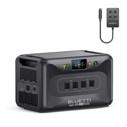 BLUETTI Apex 300 Portable Power Station with Hub D1, 2764.8Wh LFP Battery | Power Station with 6 3840W AC Outlets (7680W Surge), RV-Optimized DC Ports (50A Anderson), Ideal for Camping and RV Life - style: BLUETTI Apex 300+Hub D1