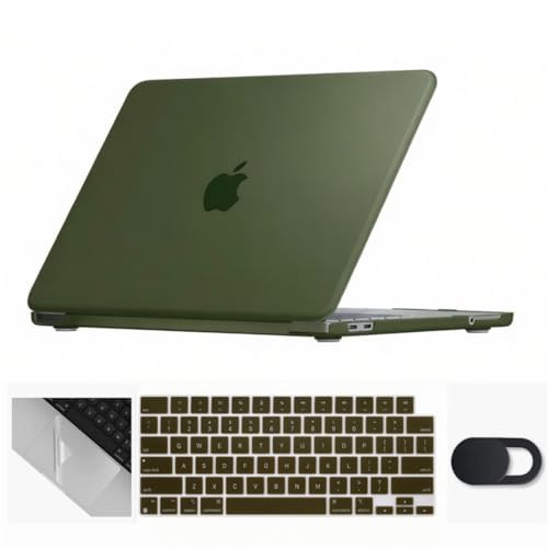 Se7enline for MacBook Neo Case 13 inch 2026 Model A3442,Avocado Green | 4 in 1 Laptop Case,Keyboard Cover,Trackpad Protector,Webcam Cover,Anti-Scratch Anti-Drop Full Protection Slim Lightweight - color: Avocado Green, size: 13 Inch