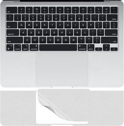 Palm Rest Skin for 2026-2022 MacBook Air 15" M5 M4 M3 M2 Chip Model A3448 A3241 A3114 A2941 Wrist Rest Protective Skin Cover (Silver) - color: MacBook Air 15.3（Silver）